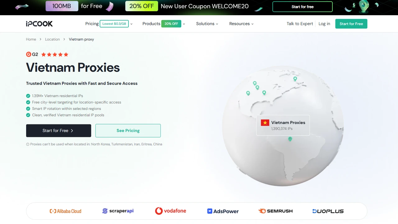 IPcook Vietnam Proxies 
